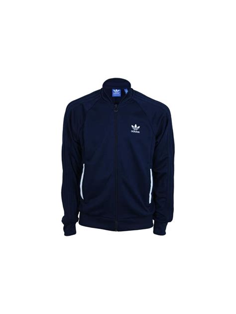 adidas originals navy pique superstar summer track jacket